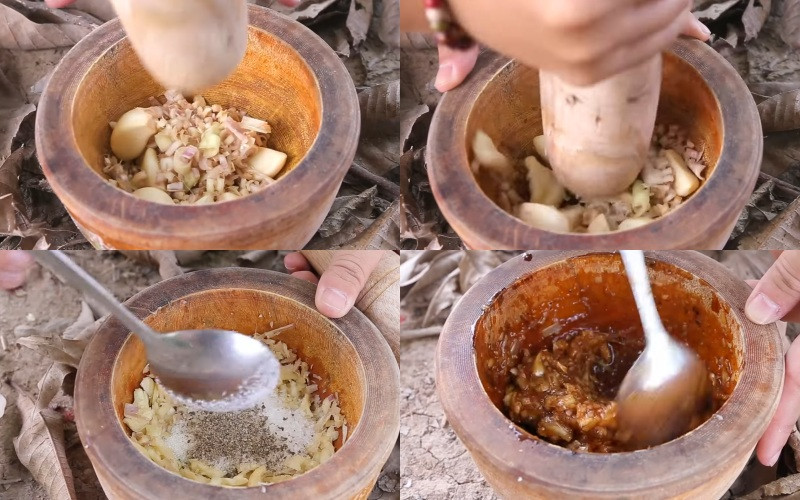 alt text: Làm sốt sa tế