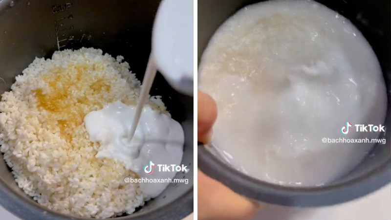 alt text: Nấu xôi nếp