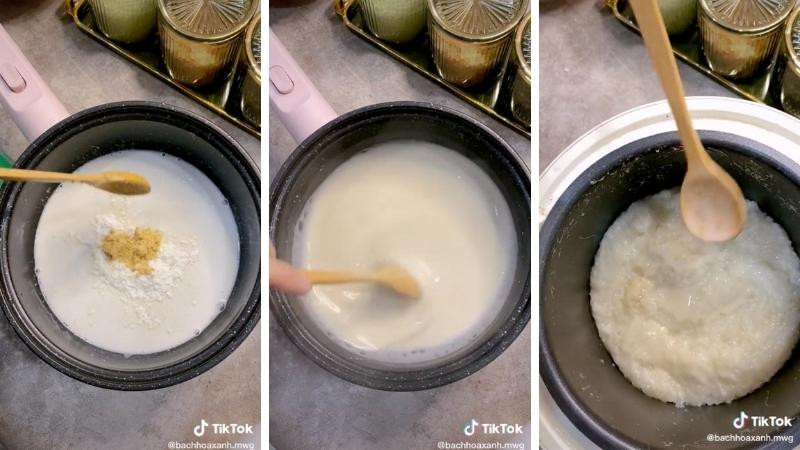 alt text: Nước cốt dừa xôi xoài