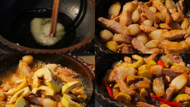 Kho thịt và vả