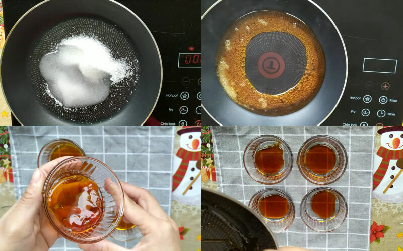 Làm caramel cho bánh flan