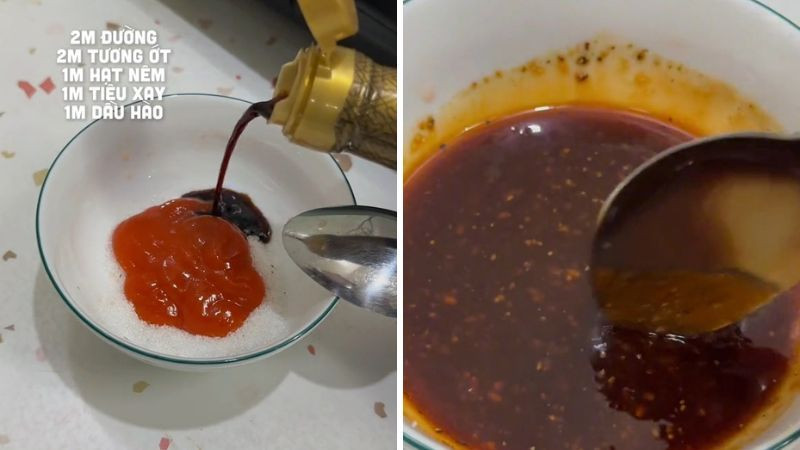 Pha nước sốt mì xào