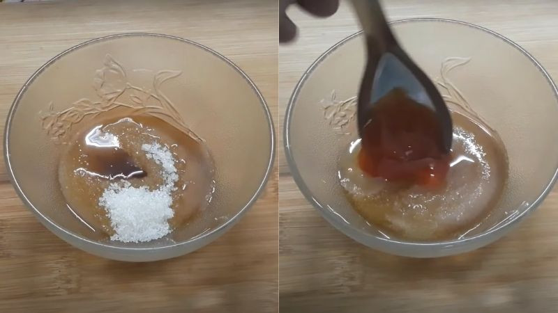 Pha nước sốt rim ruốc