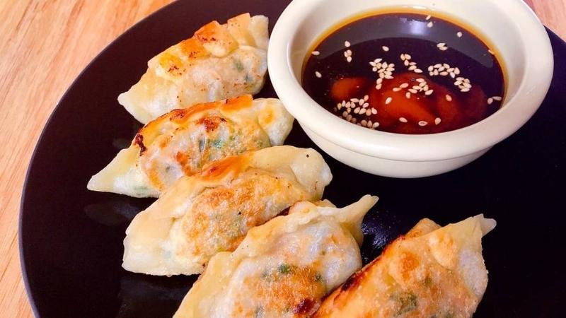 Thành phẩm há cảo tôm kim chi