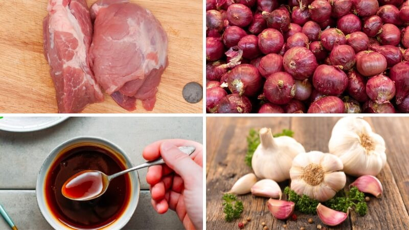 Thịt xá xíu nguyên liệu
