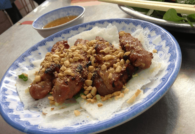 Bánh hỏi thịt nướng Chị Tuyến