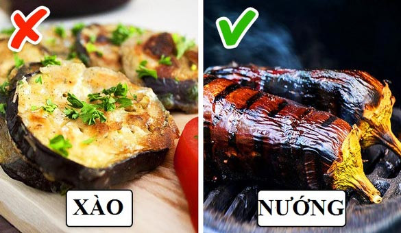 Cà tím khi nướng sẽ tốt hơn