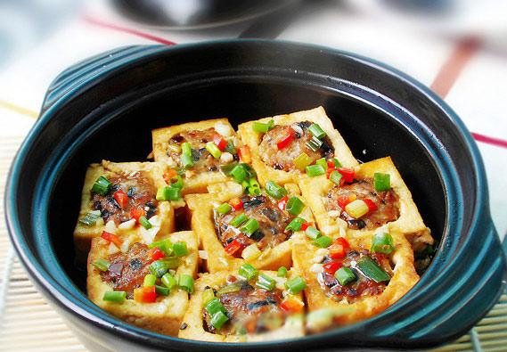 Đậu phụ nhồi thịt rim mắm