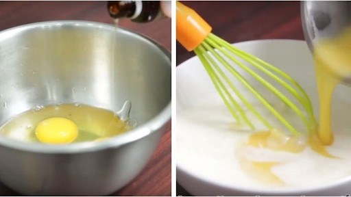 Làm nhân kem trứng cho món bánh trứng KFC