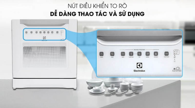 Máy rửa bát Electrolux ESF6010BW với thiết kế hiện đại