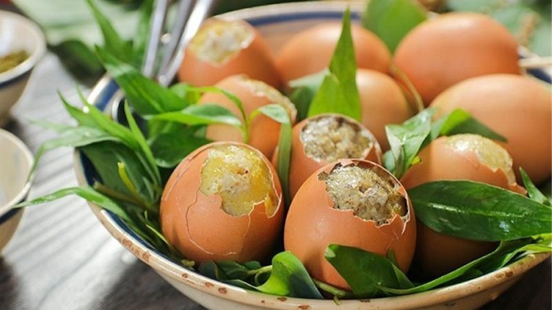 Món trứng gà nướng hấp dẫn