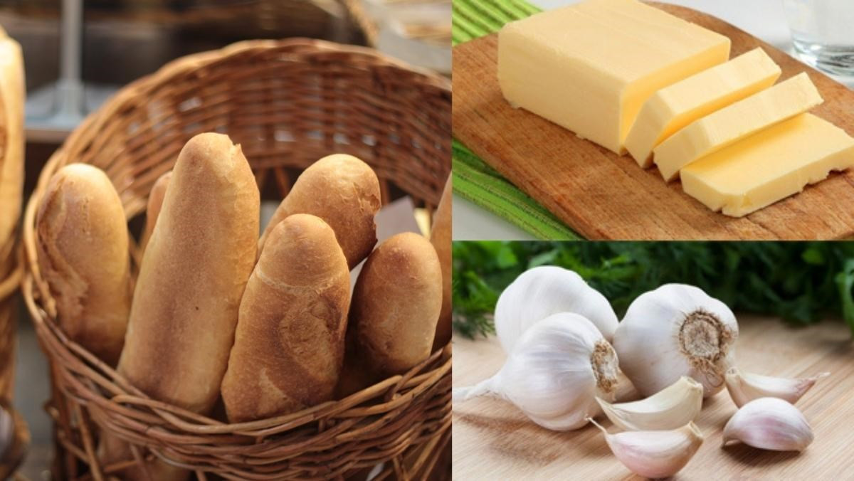 Bí mật cách làm bánh nướng mì bơ tỏi giòn tan, thơm nức mũi