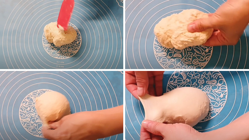 Nhồi bột rồi ủ bột từ 1-2 tiếng