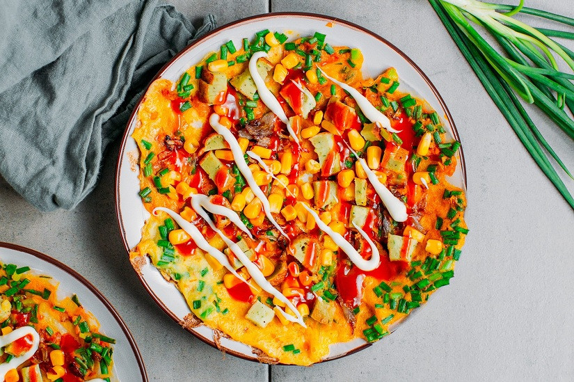 Thành phẩm của món bánh tráng nướng