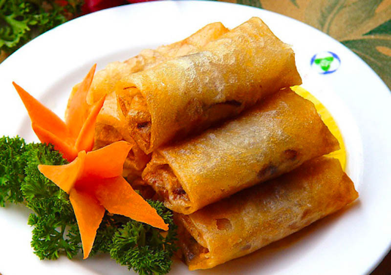 Thành phẩm món chả giò heo thơm ngon bắt mắt