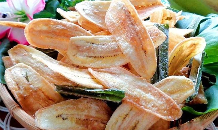 Thành phẩm món chuối xanh chiên giòn