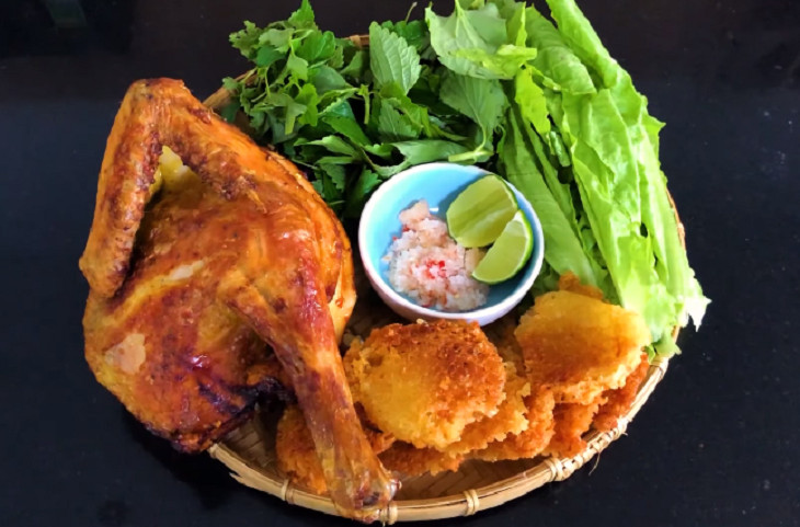 Thành phẩm món gà nướng hấp dẫn