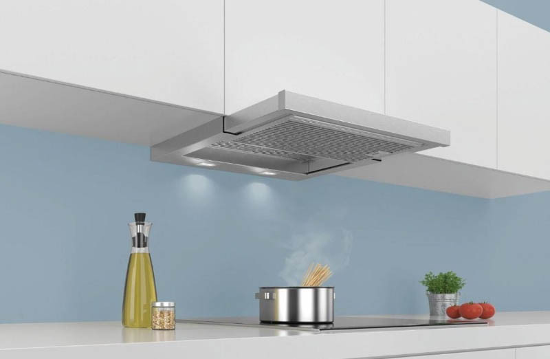 Thiết kế gọn gàng với nhiều tiện ích của máy hút mùi Bosch DHI623GSG