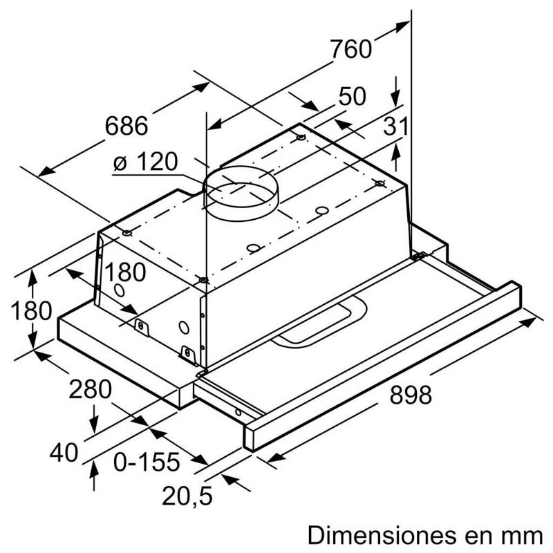 Thông số máy hút mùi Bosch DFT93AC50