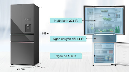 Tủ lạnh 4 cánh Panasonic NR