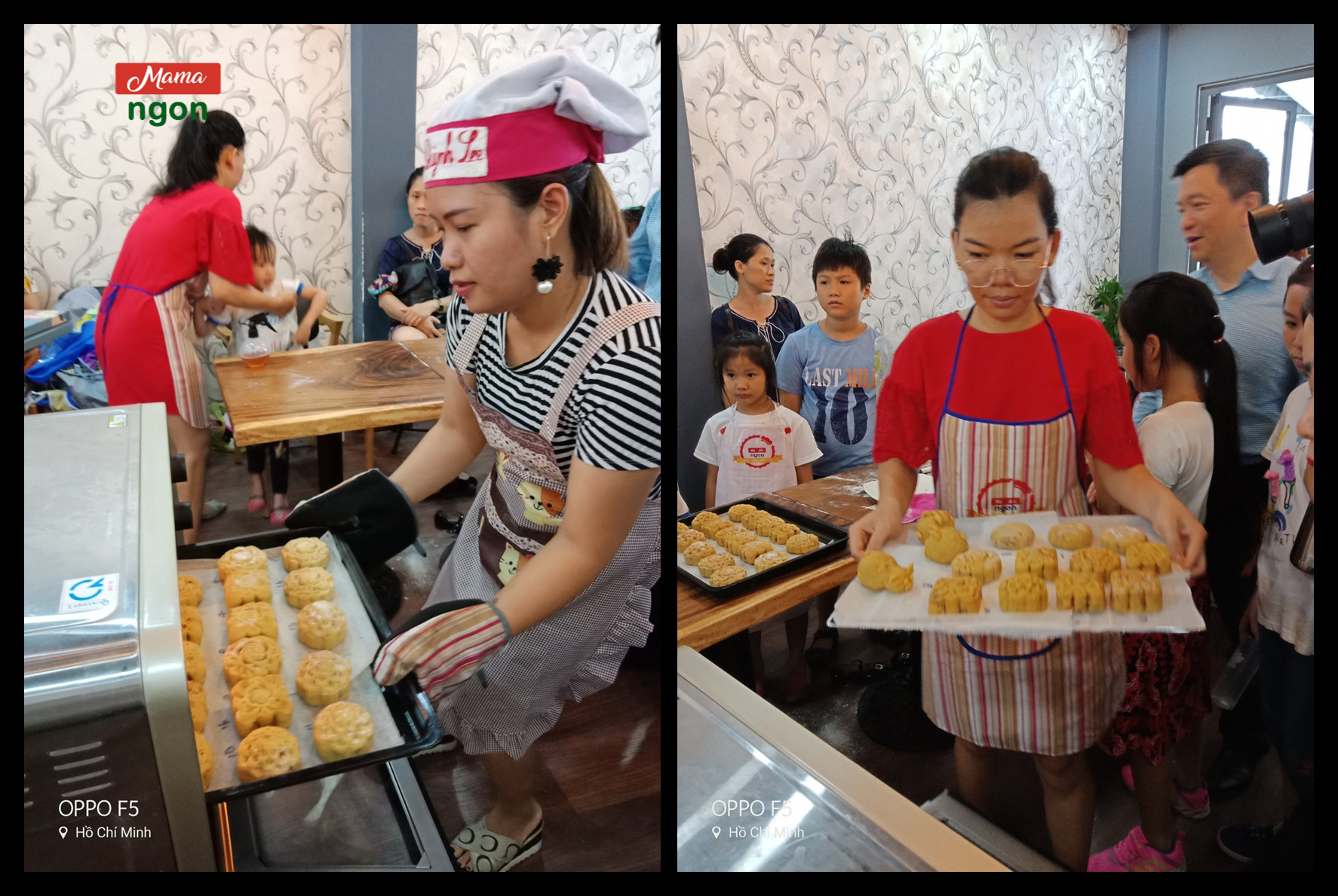 Từng mẻ bánh là thành quả của các bé