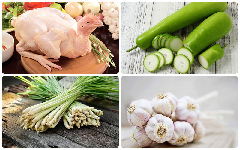2 Cách làm món gà hấp bầu ngọt thơm, ngon khó cưỡng