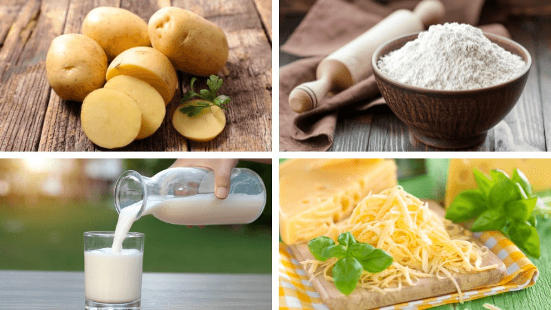 Cách làm bánh khoai tây nhân phô mai kéo sợi bé nhà thích mê