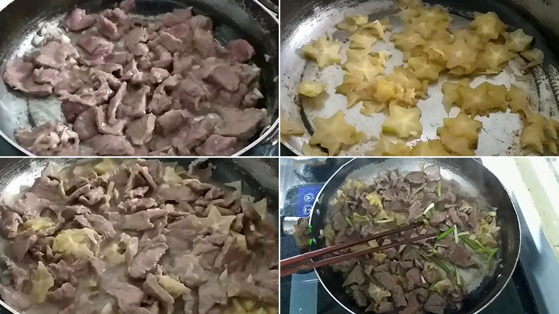Cách làm thịt trâu xào khế đậm đà lạ miệng