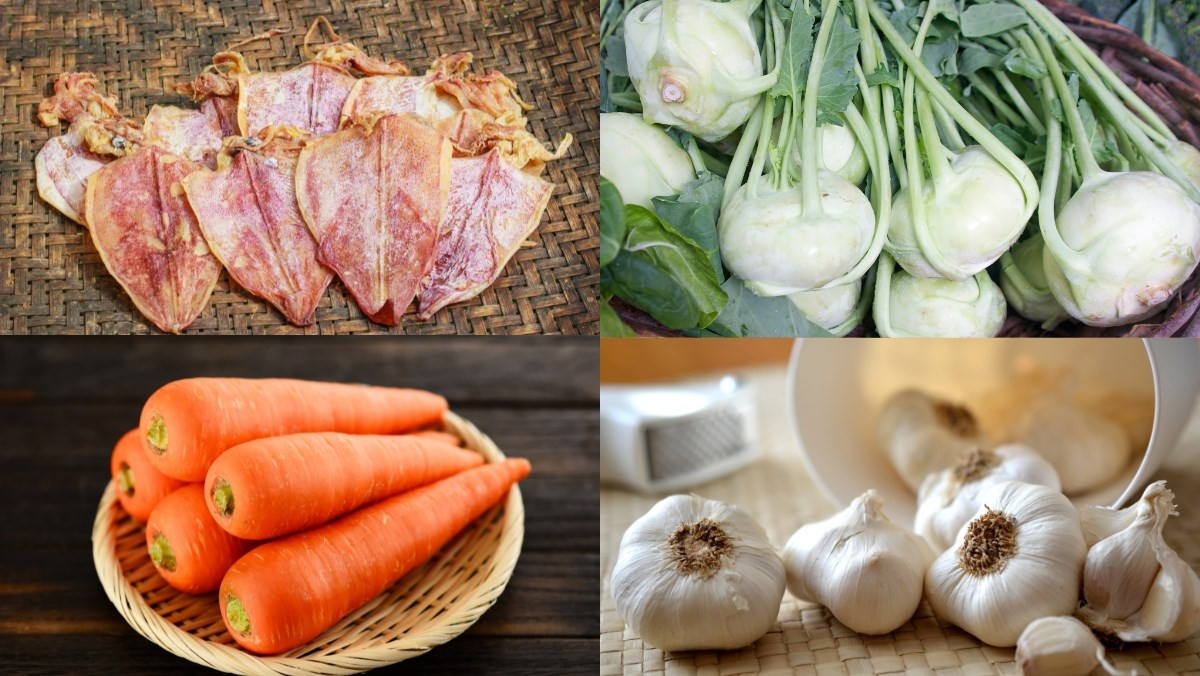 Cách nấu món su hào xào mực khô &#8211; đặc sản Bát Tràng giòn ngon với chảo