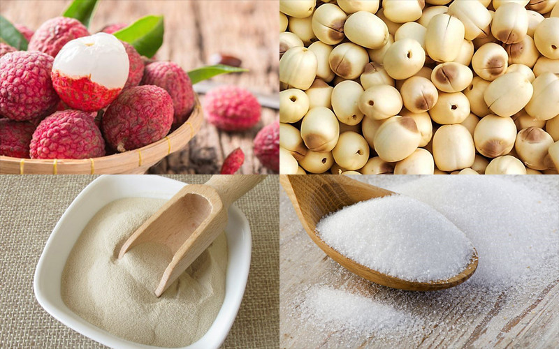 Hướng dẫn cách làm món thạch vải hạt sen ngon mát lạnh